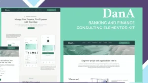 Dana - Banking and Finance Consulting Elementor Template Kit