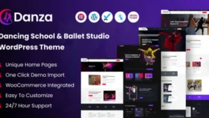 Danza - Dancing School and Ballet Studio WordPress Theme