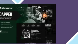 Dapper - Barbershop and Hair Studio Elementor Template Kit