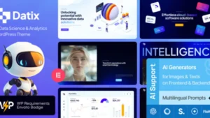 Datix - AI Data Science and Analytics WordPress Theme