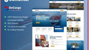 DeCargo - Logistics & Transportation Services Elementor Template Kit