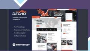 Decho - Car Repair Mechanic Template Kit