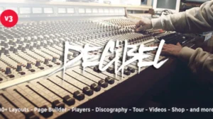 Decibel Professional Music WordPress Theme