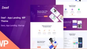Deef - App Landing WordPress Theme