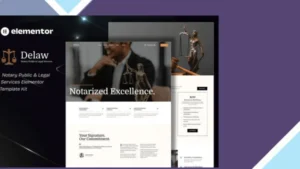 Delaw - Notary Public and Legal Services Elementor Template Kit