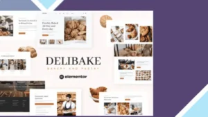 Delibake - Bakery and Pastry Elementor Template Kit