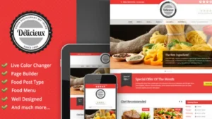 Delicieux - Restaurant WordPress Theme