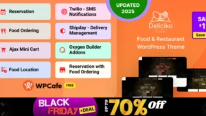Deliciko - Restaurant WordPress Theme
