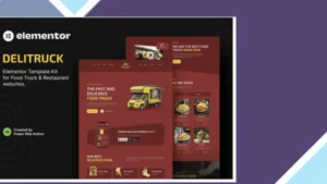 Delitruck - Food Truck and Restaurant Elementor Template Kit