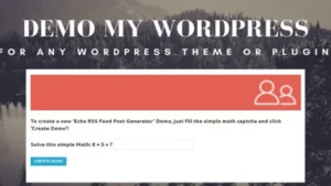 Demo My WordPress - Temporary WordPress Install Creator
