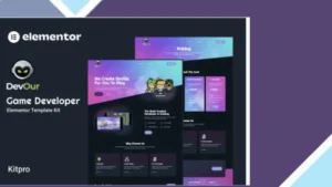 Devour - Game Developer Elementor Template Kit