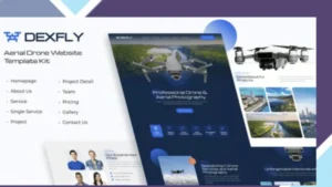 Dexfly - Drone and Aerial Photography Elementor Template Kit