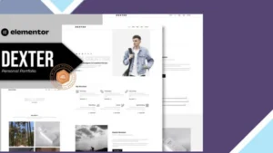 Dexter - Personal Portfolio Elementor Template Kit