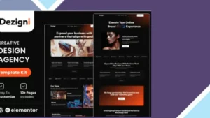 Dezigni - Creative Design Agency and Portfolio Elementor Template Kit