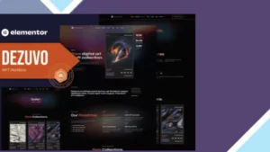 Dezuvo - NFT Portfolio Elementor Template Kit