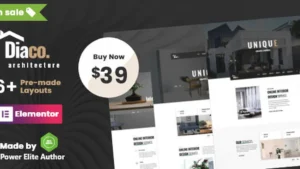 Diaco - Architecture and Interior Design Elementor WordPress Theme