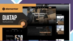 Diatap - Roofing Services Elementor Template Kit