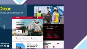 Dicor - Concrete Service Elementor Template Kit