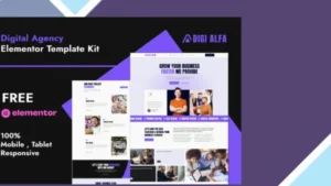DigiAlfa - Digital Agency Elementor Template Kit