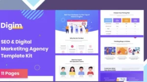 Digim - SEO and Digital Marketing Elementor Template Kit