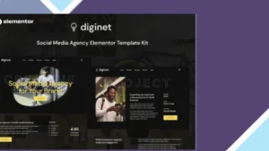 Diginet - Social Media Marketing Agency Elementor Template Kit