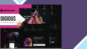Digious - Virtual Reality Services Elementor Template Kit