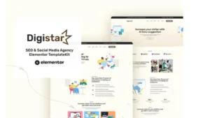 Digistar - SEO and Social Media Agency Elementor Template Kit