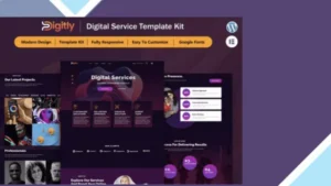 Digitly - Digital Service Agency Elementor Template Kit