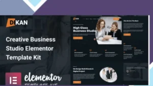 Dikan - Creative Business Studio Elementor Template Kit