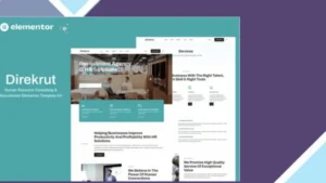 Direkrut - Human Resource Consulting and Recruitment Elementor Template Kit