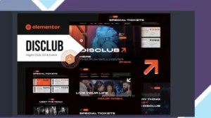 Disclub - Night Club DJ and Events Elementor Pro Template Kit