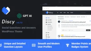 Discy Social Questions and Answers Theme