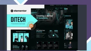 Ditech - IT Solutions and Services Company Elementor Template Kit