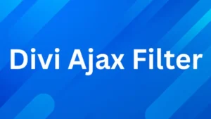Divi Ajax Filter