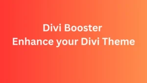 Divi Booster Enhance your Divi Theme