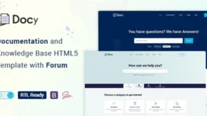 Docy - Documentation and Knowledge base WordPress Theme with Helpdesk Forum