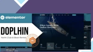 Dolphin - Yacht Club and Boat Rental Elementor Pro Template Kit
