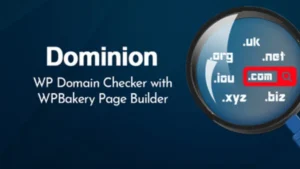 Dominion - WP Domain Checker with WPBakery Page Builder