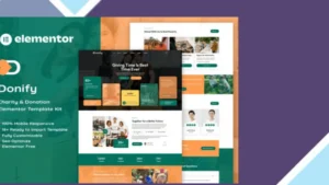 Donify - Charity and Donation Elementor Template Kit