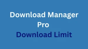 Download Manager Pro Download Limit