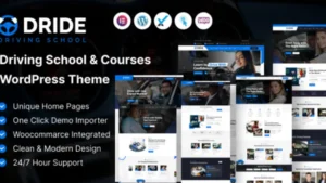 Dride - Driving School and Courses WordPress Theme