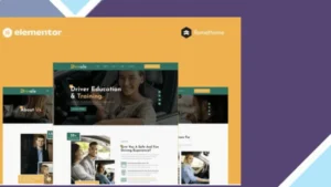 Drivale - Driving School Elementor Pro Full Site Template Kit