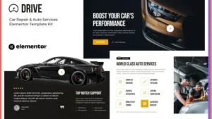Drive - Car Repair & Auto Service Elementor Template Kit
