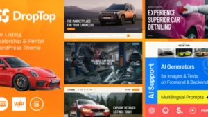 Drop-Top - Car Listing, Dealership and Rental WordPress Theme