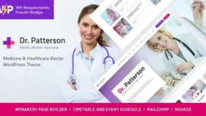Dr.Patterson - Medicine and Healthcare WordPress Theme