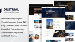 Dustrial - Factory and Industrial WordPress Theme