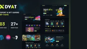 DYAT - eSports and Gaming NFT WordPress Theme