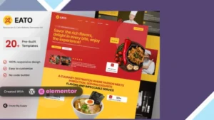Eato - Restaurant and Cafe Elementor Template Kit