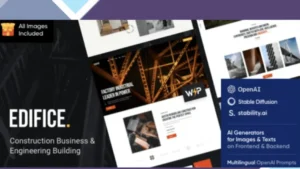 Edifice - Construction and Building WordPress Theme