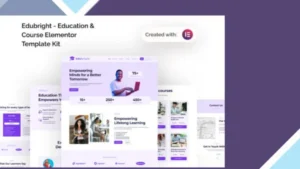 Edubright - Online Course and Education Elementor Template Kit